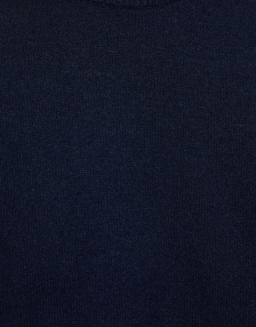 Pull&Bear blød striktrøje med boxy pasform i navy, 6 af 7