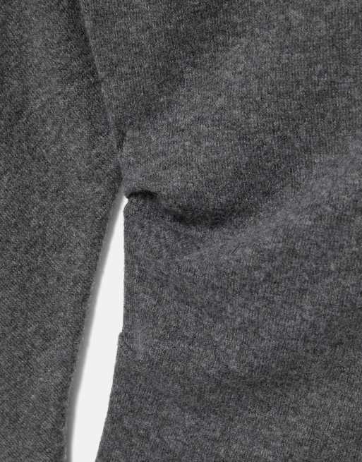 Pull&Bear blød top med asymmetrisk snit i grå, 5 af 5