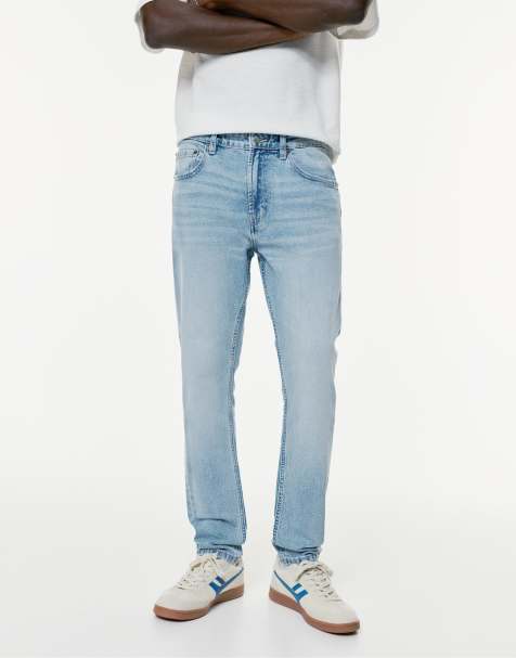 Pull&Bear – Blekblå jeans med smal passform - view 1