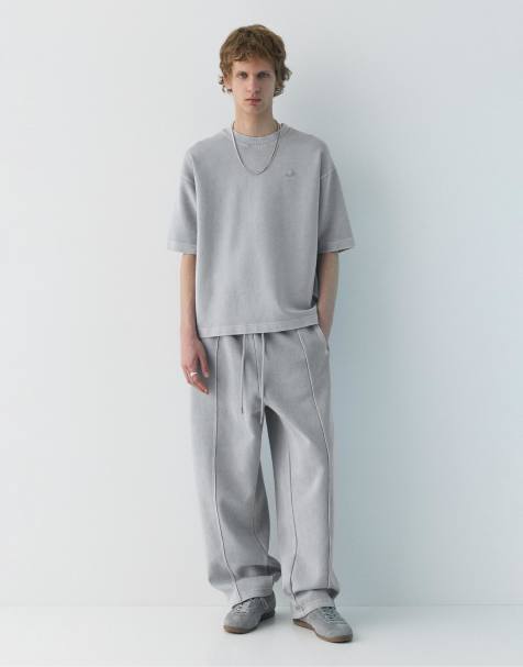 Pull&Bear – Blekgrå träningsoverall - view 1