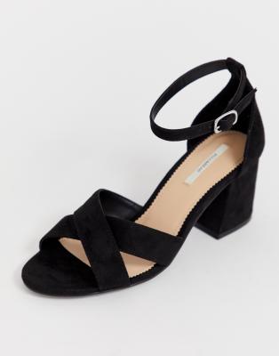 black block heels asos