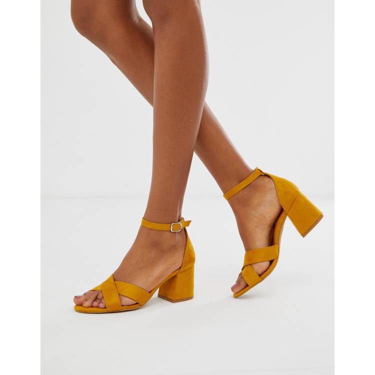 Mustard low heel on sale sandals