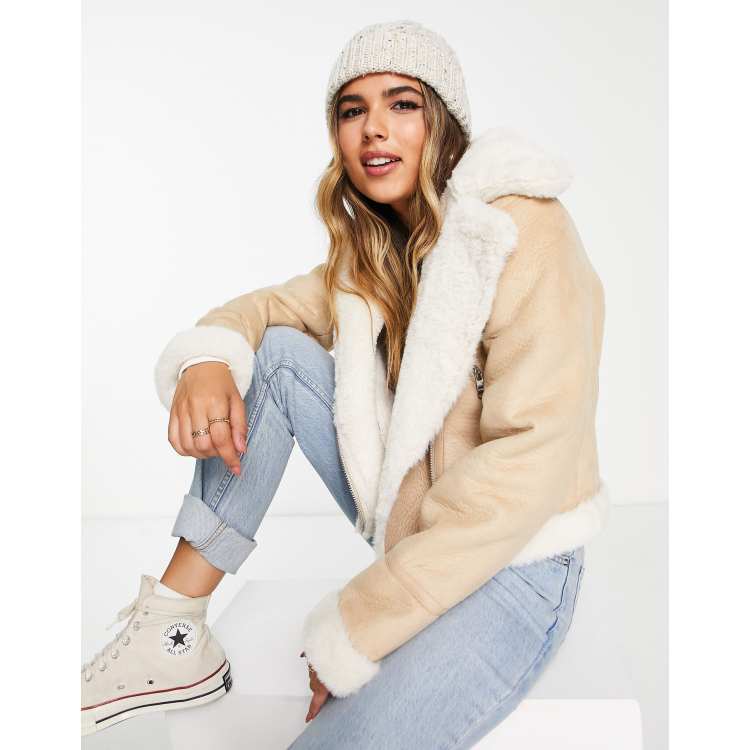 Veste Bomber Jaune Clair Pull&Bear Femme - Neuve Avec étiquettes, Taille Petite, Conseillé 49€