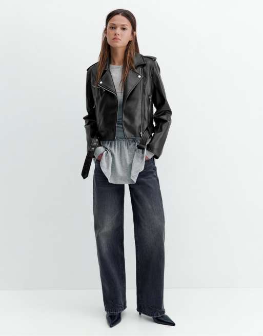 Pull&Bear blouson style motard noir, 2 de 7