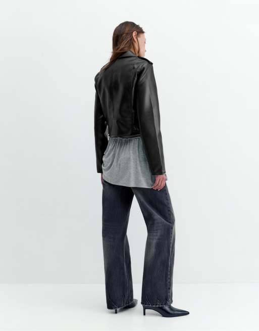 Pull&Bear blouson style motard noir, 3 de 7