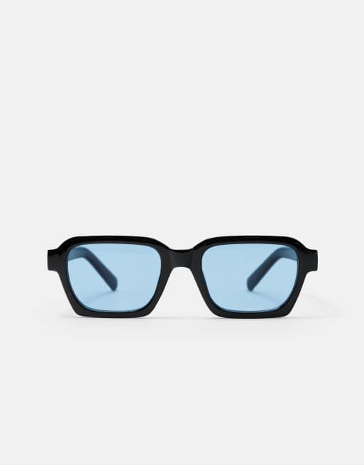 Pull&Bear Blue-lens sunglasses in black, 2 of 5
