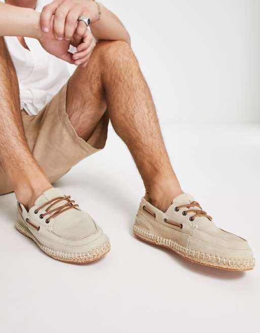 Boat store shoes beige