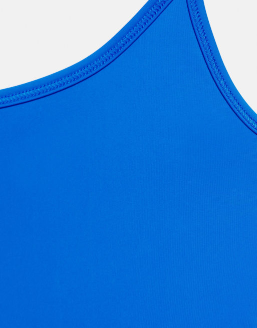 Pull&Bear Body aus Polyamid mit schmalen Trägern in Dunkelblau, 6 von 7