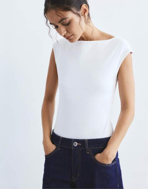 Pull&Bear - Body bianco a maniche corte - view 1