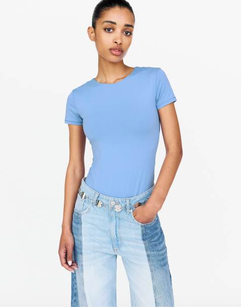 Pull&Bear - Body blu in poliammide - view 1