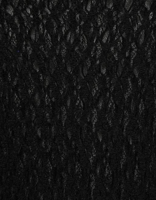 Pull&Bear body in pizzo a maniche lunghe nero, 5 di 7