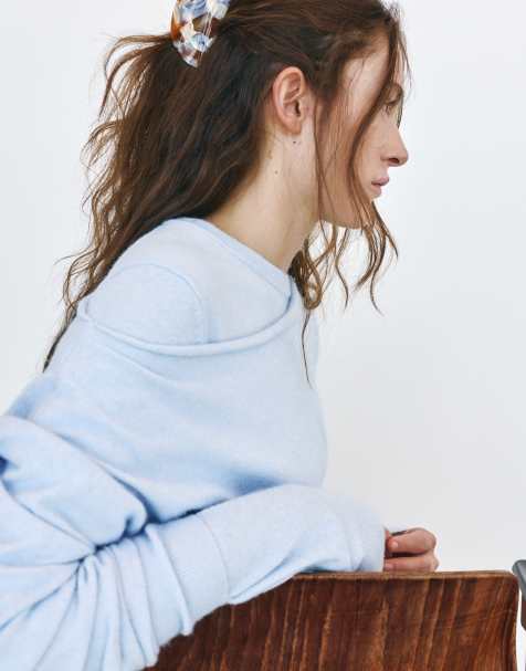 Pull&Bear böjd mönstrad hårklämma i brun - view 1