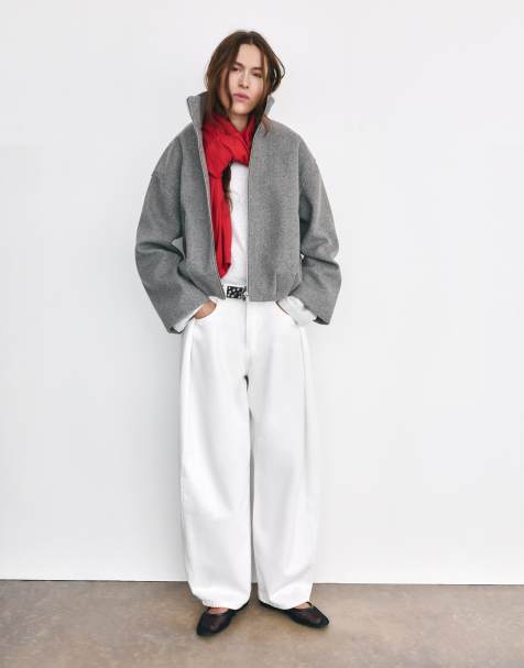 Pull&Bear bomber balloon grigio - view 1