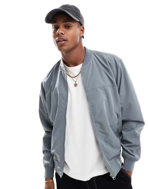 Pull&Bear - Bomber basique - Gris - view 1