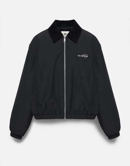 Pull&Bear bomber cerato grigio scuro, 4 di 6