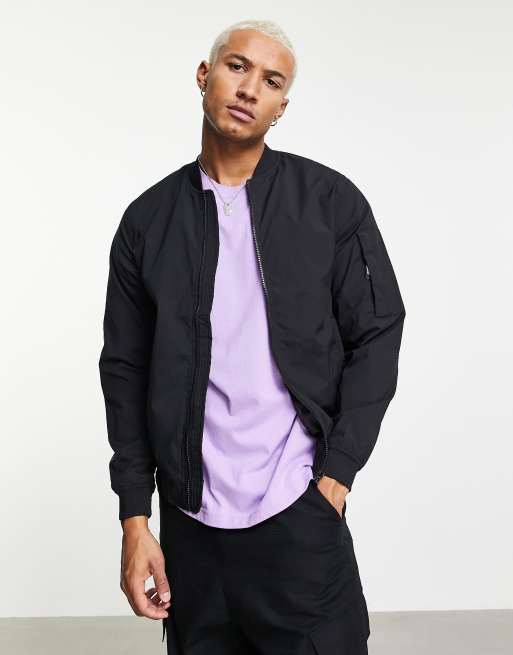 Pull and bear bomber sale jacket asos