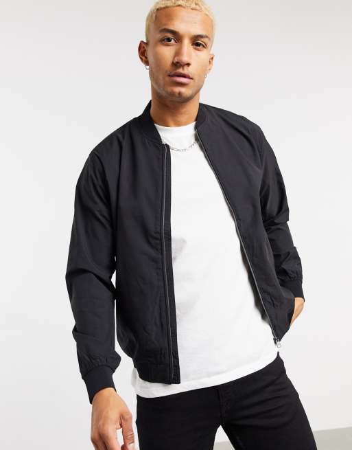 Pull and bear mens bomber jacket sale