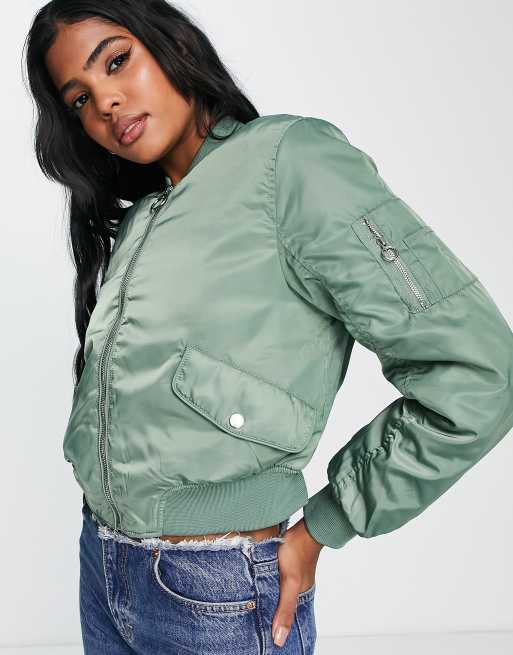 Pull&bear green outlet jacket