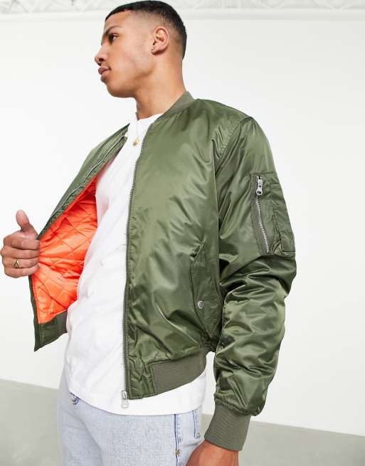 Pull and bear khaki jacket sale