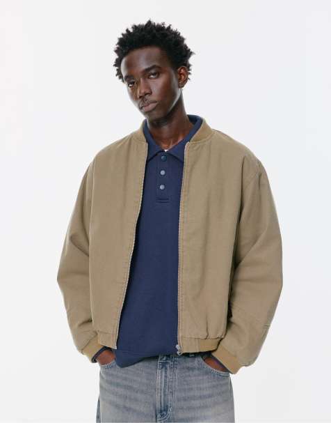 Pull&Bear Bomber jacket in ochre - view 1