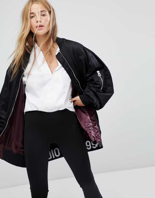 Pull&Bear – Bomberjacka i longline-modell