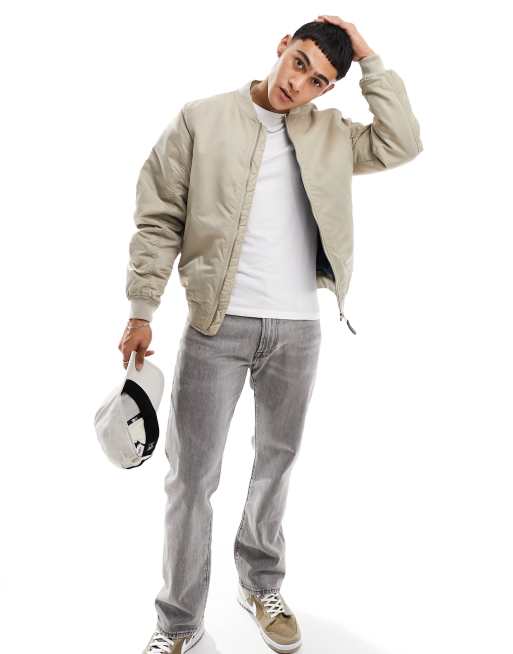Pull&Bear – Bomberjacke in Ecru
