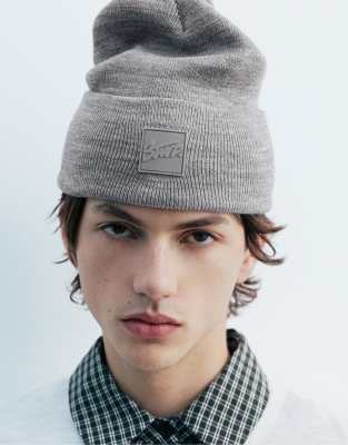 Pull & Bear - Bonnet - Gris chiné