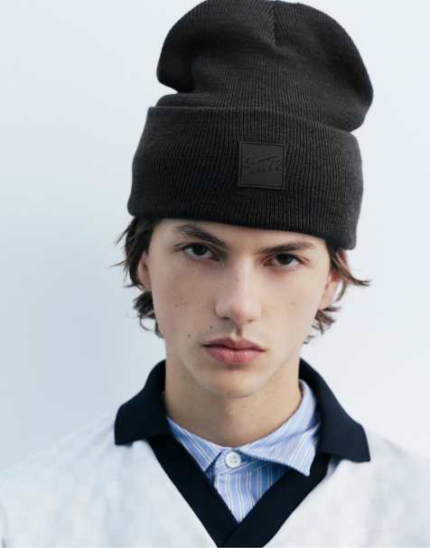 Pull&Bear - Bonnet - Gris - view 1