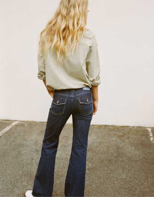 Pull&Bear Boot-cut jeans in navy, 2 of 6