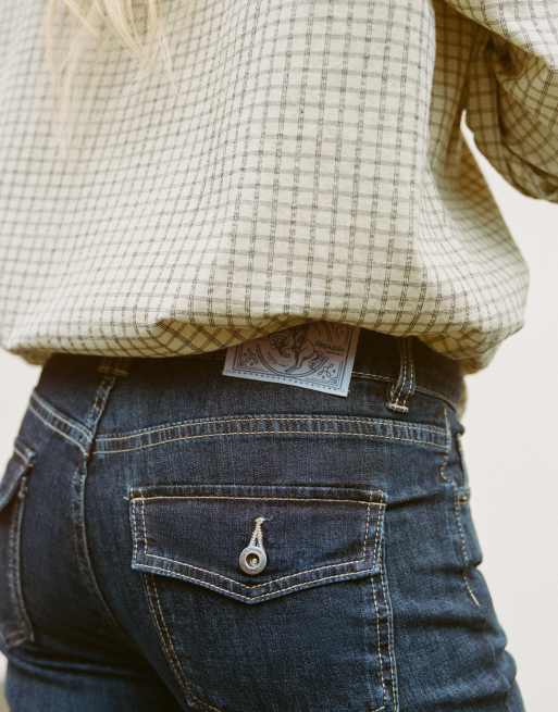 Pull&Bear Boot-cut jeans in navy, 3 of 6