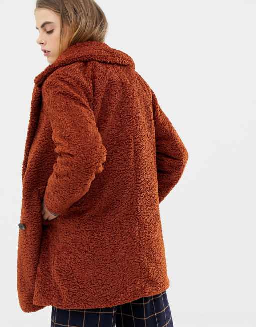 Rust teddy bear outlet coat