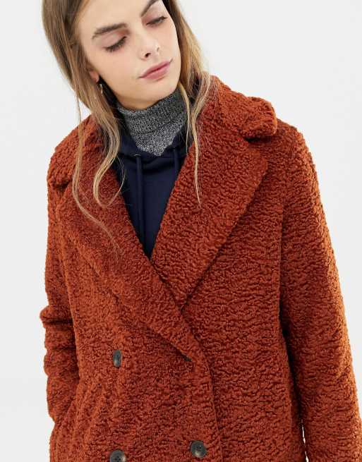 Rust teddy bear on sale coat