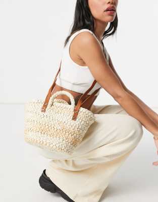 Borsa a cestino a tracolla beige-Neutro - Pull&Bear Borsa donna Neutro