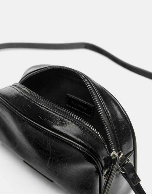 Pull&Bear - Borsa a tracolla basic nera, 4 di 4