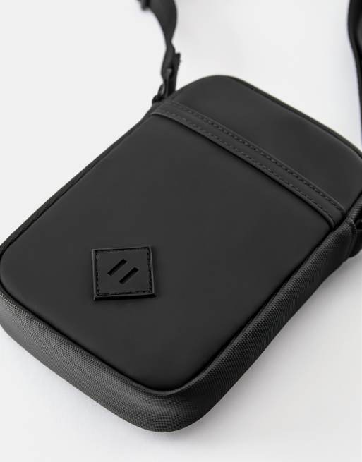 Pull&Bear - Borsa a tracolla gommata nera, 4 di 5