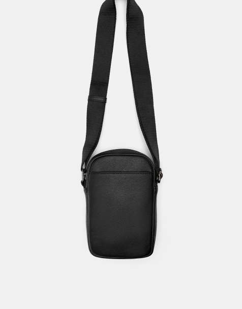 Pull&Bear - Borsa a tracolla nera casual - view 1