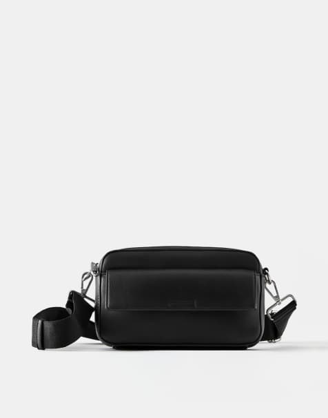 Pull&Bear - Borsa a tracolla nera casual - view 1