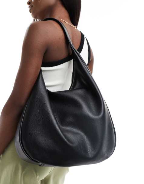 Pull&Bear - Borsa da città extra larga nera - view 1