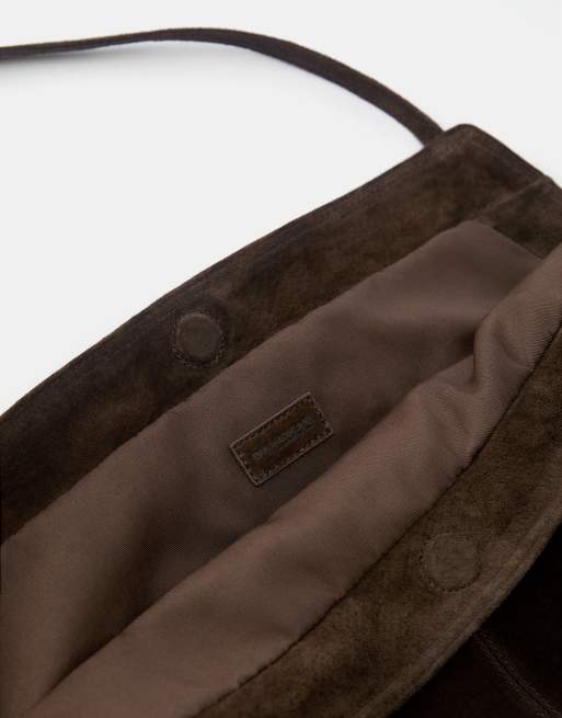 Pull&Bear borsa shopper in pelle marrone, 4 di 4