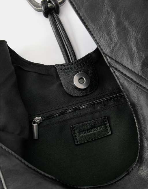 Pull&Bear borsa tote con anello nera, 4 di 4