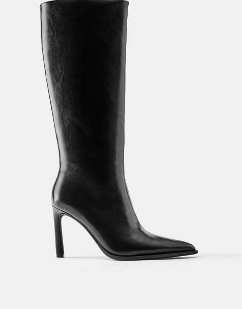 Pull&Bear - Bottes à talon haut - Noir - view 1
