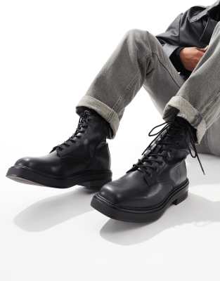 Bottines  lacets et bout carr - Pull & bear - Modalova