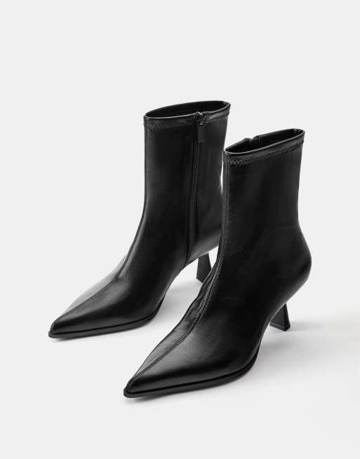 Pull&Bear - Bottines à talon aiguille - Noir, 2 de 5