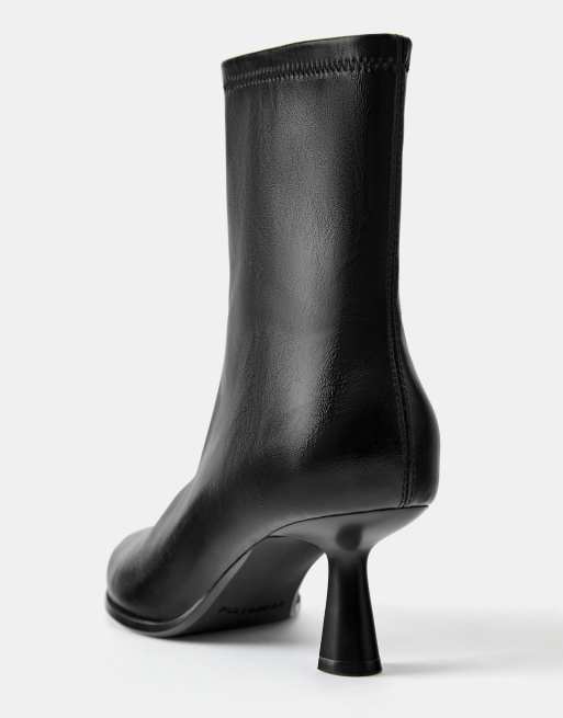 Pull&Bear - Bottines à talon aiguille - Noir, 3 de 5
