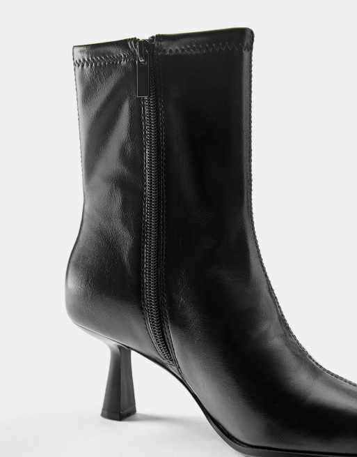 Pull&Bear - Bottines à talon aiguille - Noir, 5 de 5