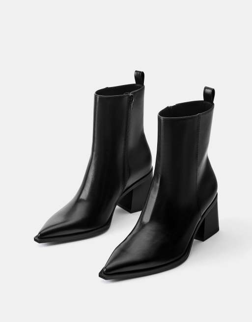 Pull&Bear bottines à talons hauts noires, 2 de 5