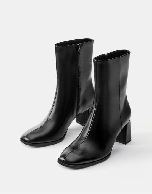 Pull&Bear bottines à talons hauts noires, 2 de 5