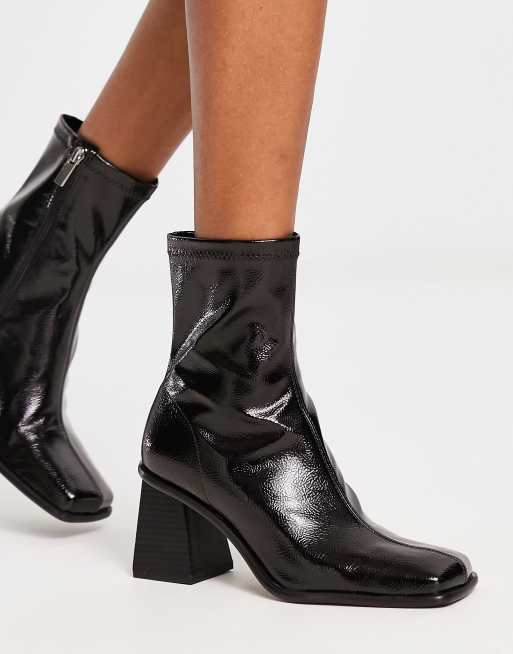 Bottines a 2025 talon vernis