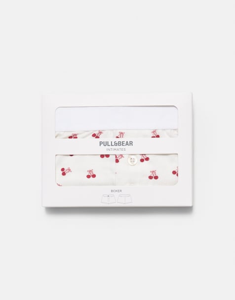 Pull&Bear - Boxer rosa con stampa di ciliegie - view 1
