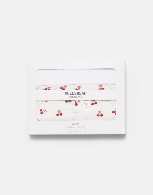 Pull&Bear - Boxershort met kersenprint in roze